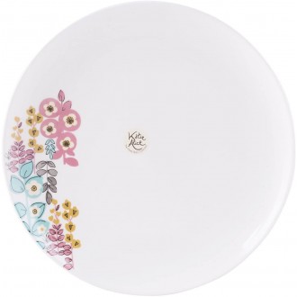 Katie Alice Pretty Retro Ceramic Floral Dinner Plate, 27cm