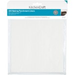 Kitchen Craft Non-Stick 20cm Greaseproof Baking Parchment Paper- Square (Pack of 100)