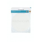 Kitchen Craft Round 20cm Greaseproof Siliconised Baking Parchment Papers (Pack of 100)