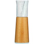 Kitchen Craft Serenity Salt or Pepper Mill, Bamboo, Brown/Pale Pink, 17.5 cm