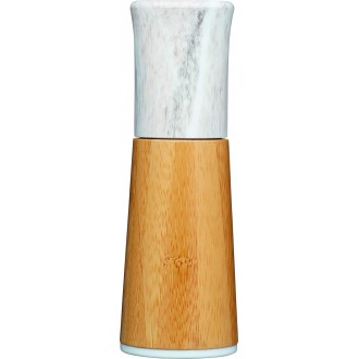 Kitchen Craft Serenity Salt or Pepper Mill, Bamboo, Brown/Pale Pink, 17.5 cm