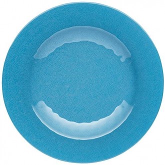 KitchenCraft "We Love Summer" Ceramic-Style Melamine Dinner Plate - Blue