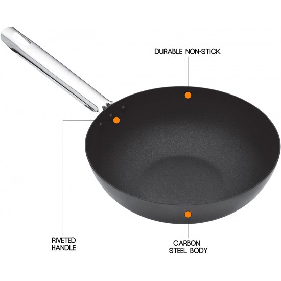 Shop quality Master Class Professional Non Stick Carbon Steel Induction Safe Wok, 30 cm in Kenya from vituzote.com Shop in-store or online and get countrywide delivery!