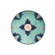 Maxwell & Williams Majolica Teal Porcelain Dinner Plate,  26.5cm