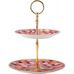 Maxwell & Williams Teas & C’s Kasbah Cake Stand in Gift Box, Porcelain, Rose, 2 Tiers