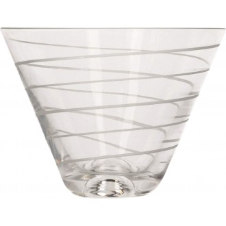 Mikasa Cheers Martini Cocktail Glasses, Set of 4, Silver Crystal