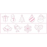 Sweetly Does It Christmas 3D Embossing Cutters, 3 Pieces, Multi-Colour