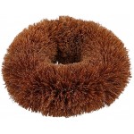 Natural Elements Coconut Scourer, Coconut Fibres, Brown, 8.5 x 9 x 3 cm