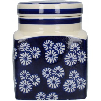 London Pottery Ceramic Canister Small Daisies