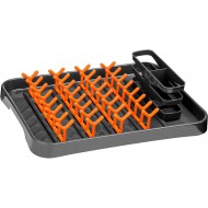 Premier Dish Drainer - Grey/Orange