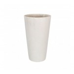 Premier White Polyresin Large Tapered Vase, 39cm Height