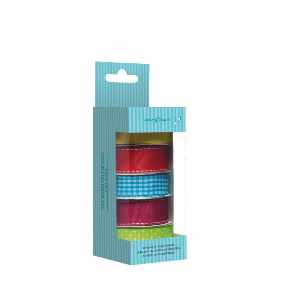 Bakeware : Sweetly Does It Pack of 5 Assorted Bright Ribbons