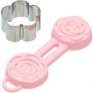 Sweetly Does It Rose Cutter Mould Set - Silicone/Stainless steel