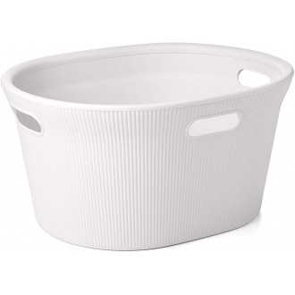 Tatay Baobab Laundry Basket, white, 35 litres