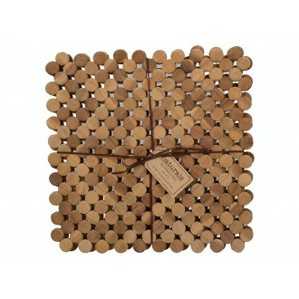 Creative Tops Naturals Pack Of 2 Circle Wood Placemats