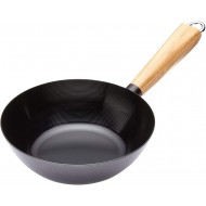 World of Flavours Oriental Carbon Steel Non-Stick Wok, 20cm