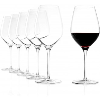 Stolzle Exquisite Royal Bordeaux Red or White Wine Glasses - Set of Six (6) Glasses, 645 ml, 