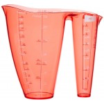 Colourworks 2-in-1 plastic measuring cup for dry and liquid ingredients, Red, 500 ml