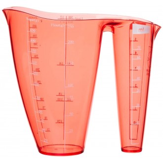 Colourworks 2-in-1 plastic measuring cup for dry and liquid ingredients, Red, 500 ml