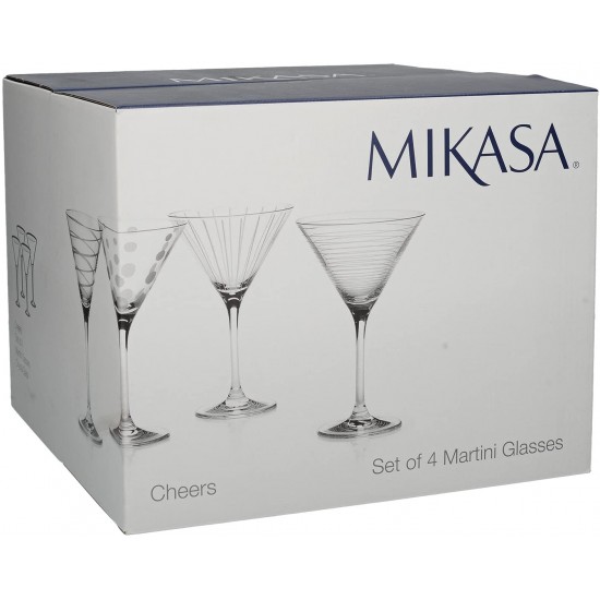 Buy Wholesale China Mikasa Cheers Color Martini Glasses-set Of 4 & Mikasa  Cheers Color Martini Glasses-set at USD 0.55