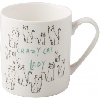 Creative Top Everyday Home Cat Can Mug, White