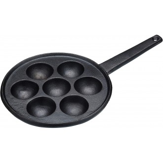 Kitchen Craft Cast Iron Seven Hole Aebleskiver/Vitumbua Danish Pancake Pan