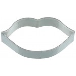 Kitchen Craft Metal Cookie Cutter-Large 12cm Lips Design, Silver