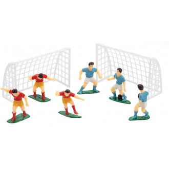 Sweetly Does It Football Cake Decorations, 8 Piece Football Cake Topper Set