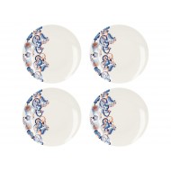 Victoria And Albert Rococo Silk Set Of 4 Dinner Plates - Fine China