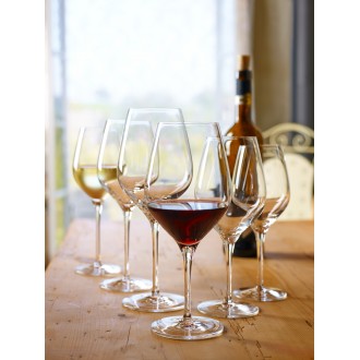 Stolzle Exquisite 6 Royal Red/White Wine Glasses, 420 ml - High Brilliance, Set of 6 Glasses (Made in Germany) 