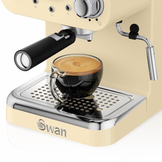 Shop quality Swan Retro Pump Espresso Coffee Machine, 15 Bars of Pressure, Cream in Kenya from vituzote.com Shop in-store or online and get countrywide delivery!