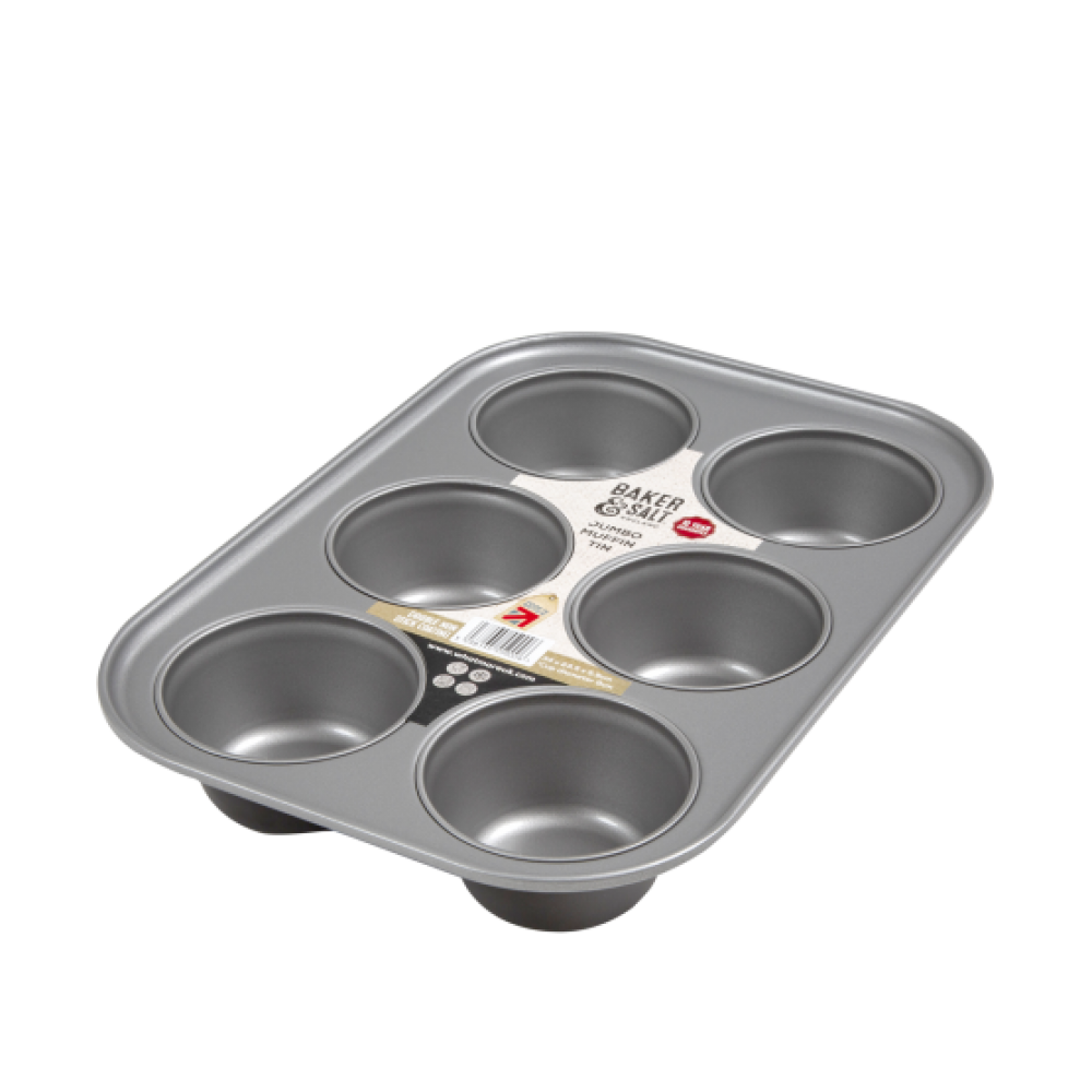 6 CUP JUMBO MUFFIN TIN 3pc