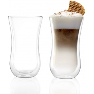 Stolzle Double Walled  Coffee n' More Tumblers,330 ML, Set of 2 - Gift Boxed  (Made in Germany)