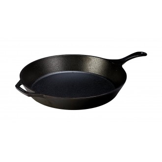 Lodge Pre-Seasoned Cast-Iron Skillet, 15-inch