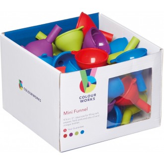 ColourWorks Silicone Mini Funnels-Assorted colors