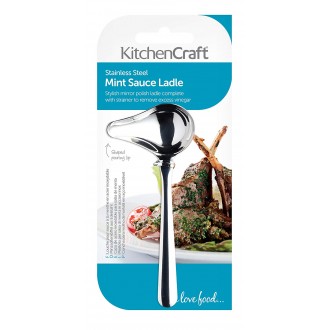 Kitchen Craft Mini Stainless Steel Mint Sauce Ladle / Drizzling Spoon, 12 cm (4.5")