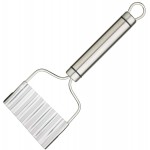 Kitchen Craft Professional Stainless Steel Crinkle Chips Cutter, 21 x 8 cm (8.5" x 3")