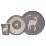 Creative Tops Into The Wild 'Little Explorers' Children's Pressed Bamboo  - Heather Purple (3-Pieces)