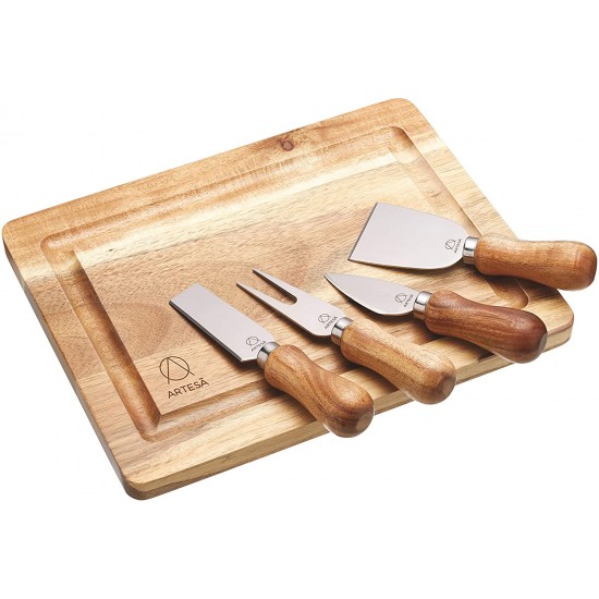 Shop quality Artesà Wooden Cheese Board and Knife Set in Gift Box, Acacia, 5 Pieces in Kenya from vituzote.com Shop in-store or online and get countrywide delivery!