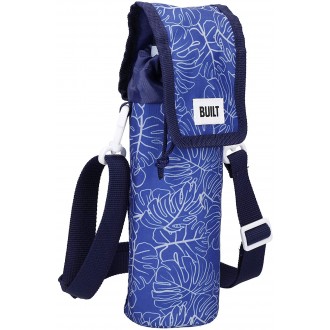 BUILT Insulated Bottle Bag with Shoulder Strap - 'Abundance' Design