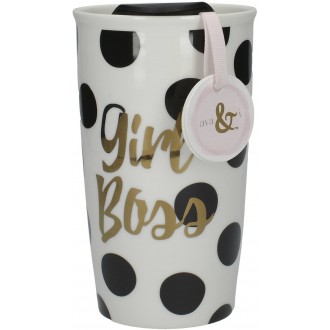 Creative Tops Ava & I 'Girl Boss' Double-Walled Travel Mug, 380 ml