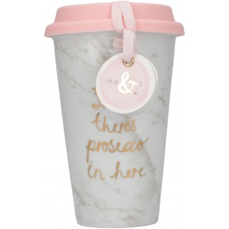 Creative Tops Ava & I 'Sshh, There's Prosecco in Here' Travel Mug, 350 ml