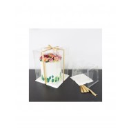 PME Crystal Cake Box - 10 inches (25cm) - Heavy Duty/Re-usable