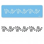 PME Flexible Daisy Scroll Border Stencil