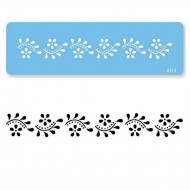 PME Flexible Daisy Scroll Border Stencil