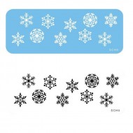 PME Flexible Snowflakes Stencil