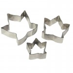 PME Stainless Steel Cutters - Ivy Leaf Flower, Set of 3