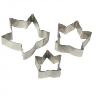 PME Stainless Steel Cutters - Ivy Leaf Flower, Set of 3