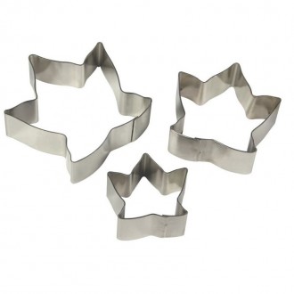 PME Stainless Steel Cutters - Ivy Leaf Flower, Set of 3