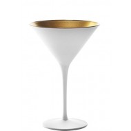 Stolzle Crystal Gold & White Cocktail Glass, 240 ML, Sold Per Piece (Made in Germany) - High Resistance to Breakage